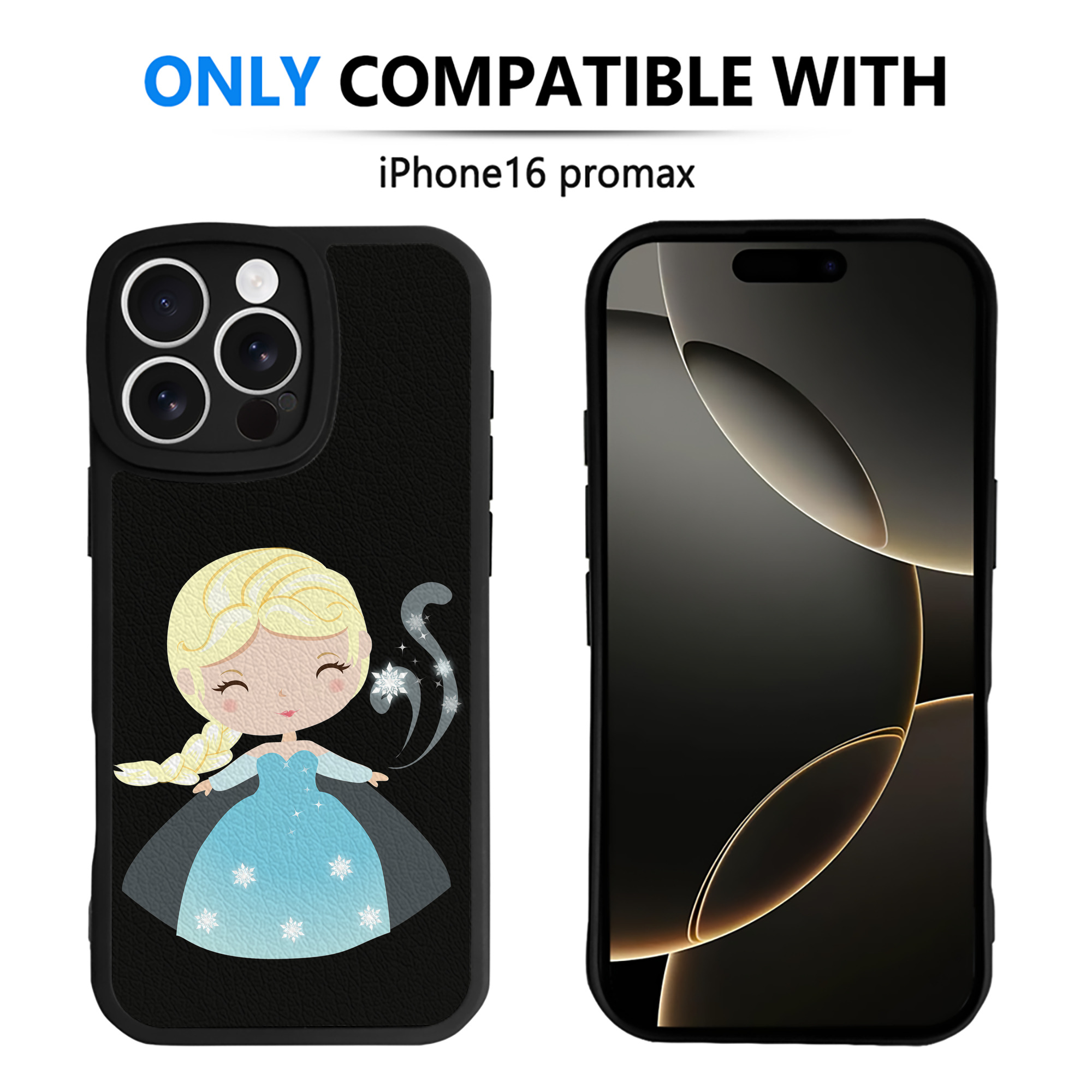 （画像用） アナと雪の女王 アンナ エルサ Frozen Anna Elsa 【iPhone 16シリーズ対応】シリコンスマホケース（レザー調） 材質：シリコン